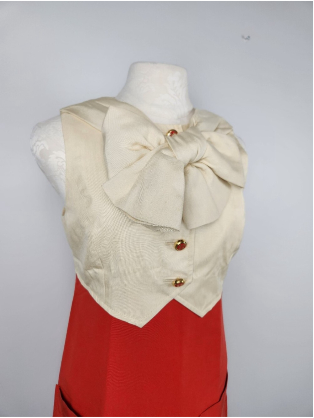 ASO Blair Waldorf Gossip Girl & Amanda Seyfried Bow Dress Sz 6 Preppy Collegiate - Picture 4 of 15